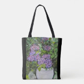 Hydrangea Bloemen Boodschappentas Tote Bag (Achterkant)