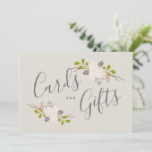 Hydrangea Bloemen Botanisch Trouwcadeau Tafelbordj Kaart (Staand voorkant)