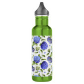 Hydrangea Bloemen Botanische Kunst Waterfles (Links)