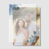 Hydrangea bloemen bruiloft vellum uitnodigingen (Offset (Koppel))