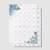 Hydrangea bloemen bruiloft vellum uitnodigingen (Offset (Uitnodiging))