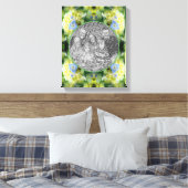 Hydrangea Bloemen Frame Maak Je Eigen Foto Canvas Afdruk (Insitu (Slaapkamer))