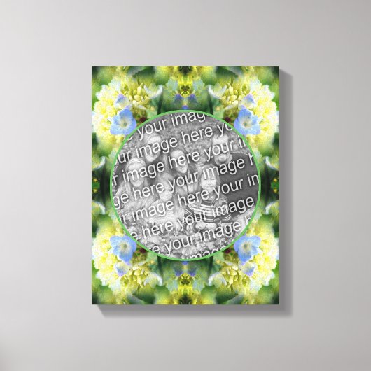 Hydrangea Bloemen Frame Maak Je Eigen Foto Canvas Afdruk (Voorkant)