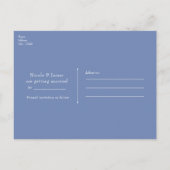 Hydrangea Bloemen & Gouden Lente Save the Date Aankondigingskaart (Achterkant)