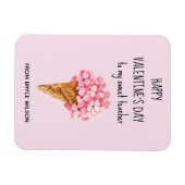 Hydrangea Bloemen Leraar Valentijnsdag Flexibel Magneet (Horizontaal)