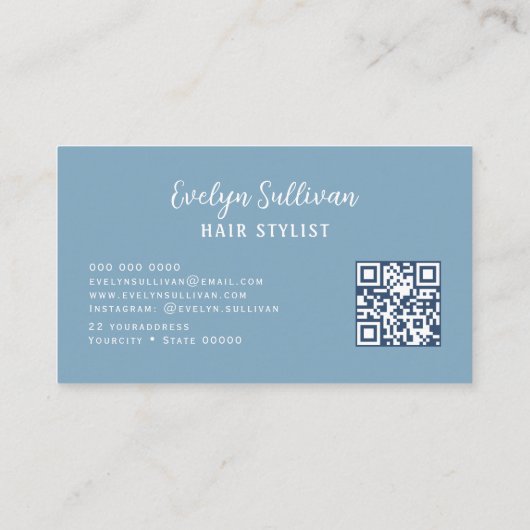 Hydrangea Bloemen Letters Haar Visitekaartje (Achterkant)