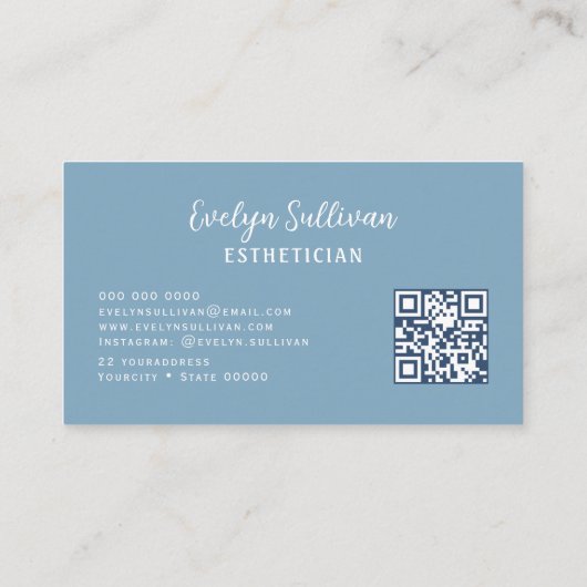 Hydrangea Bloemen Letters Huid Visitekaartje (Achterkant)