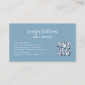 Hydrangea Bloemen Letters Nails Visitekaartje (Achterkant)