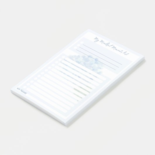 Hydrangea Bloemen 'Mijn Mindful Moments Lijsten' Post-it® Notes (Schuin)