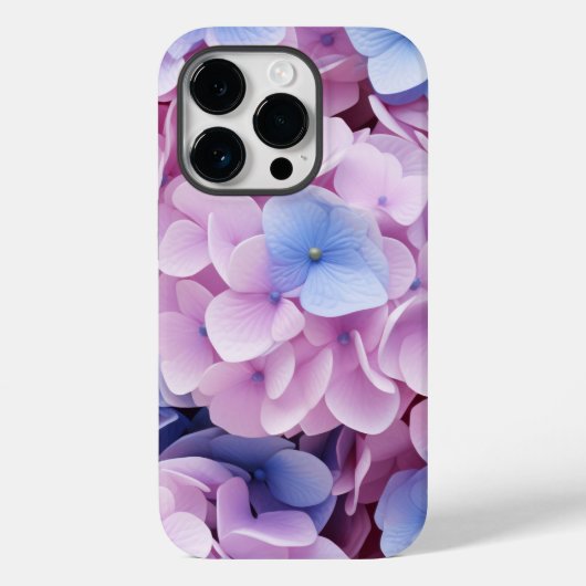 Hydrangea bloemen naadloos patroon Case-Mate iPhone case (Achterkant)