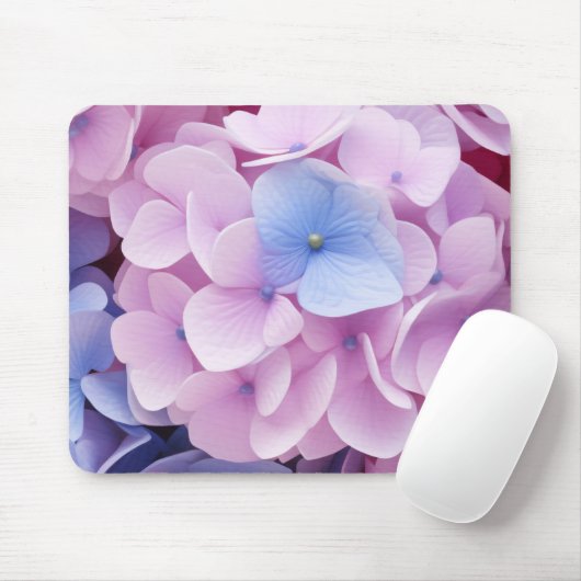 Hydrangea bloemen naadloos patroon muismat (Met muis)