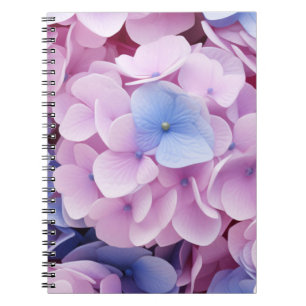 Hydrangea bloemen naadloos patroon notitieboek