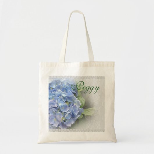 Hydrangea bloemen op gepersonaliseerde tas (Voorkant)