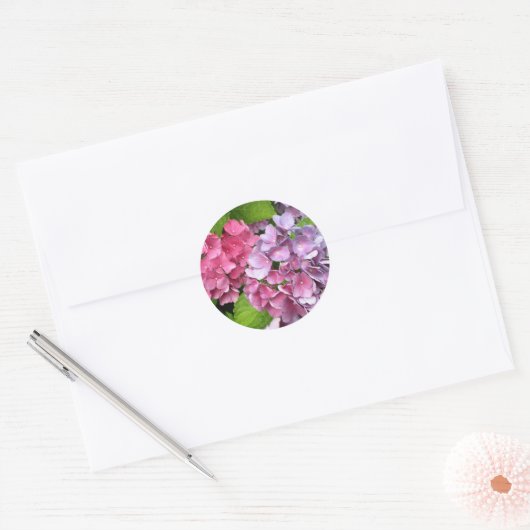 Hydrangea Bloemen Stickers (Envelop)