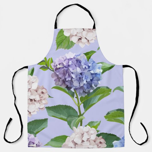 Hydrangea bloemen: veelkleurige bloemige textuur. schort (Voorkant)