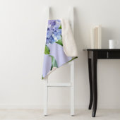 Hydrangea bloemen: veelkleurige bloemige textuur. sherpa deken (In situ)