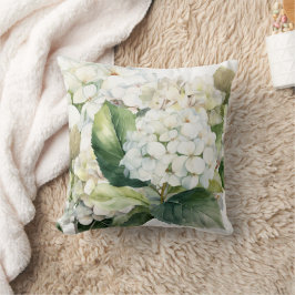 Hydrangea bloemen waterverf kussen