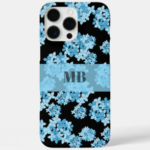 Hydrangea Bloemennaam initialen Monogram Uniek iPhone 16 Pro Max Hoesje
