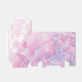 Hydrangea bloemenroze paarse bruiloft gunst doos bedankdoosjes (Uitgevouwen)