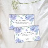 Hydrangea Bloementuin Luier Raffle Baby shower Informatiekaartje