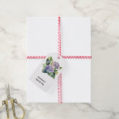 Hydrangea bloemflora bloemist liefhebber waterverf cadeaulabel (Met Touw)