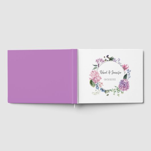 Hydrangea bloemkool met tong gastenboek (Volledig)