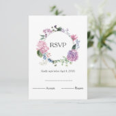 Hydrangea bloemkrans RSVP (Staand voorkant)
