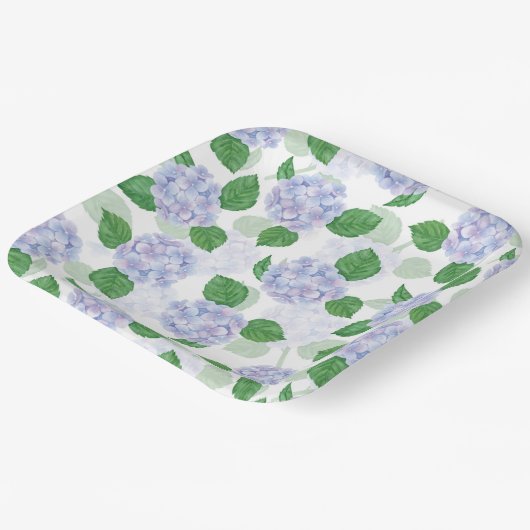 Hydrangea Bloemstuk  Papieren Bordje (Gebogen)