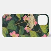 Hydrangea Bloom iPhone 13 Hoesje – Japanse Retro F iPhone Hoesje (Achterkant horizontaal)