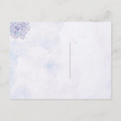 Hydrangea Blooms Wedding RSVP Uitnodiging Briefkaart (Achterkant)