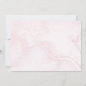 Hydrangea Blooms Woman Pink Celebration of Life Kaart (Achterkant)