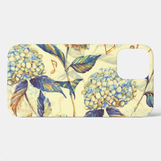 Hydrangea Blossom: Blauw Wit . Case-Mate iPhone Case (Achterkant (horizontaal))