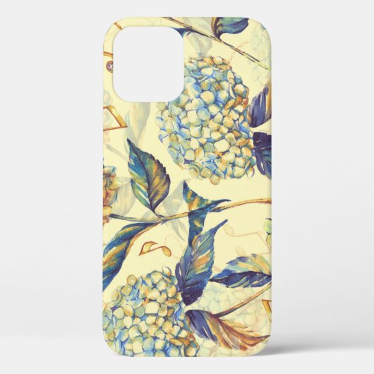 Hydrangea Blossom: Blauw Wit . Case-Mate iPhone Case (Achterkant)