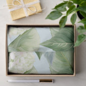 Hydrangea Blossoms Cream Lila Blauwe tinten Bloeme Tissuepapier (Geschenk)