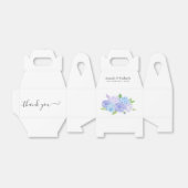 Hydrangea Blue and Light Lavender Wedding Bedankdoosjes (Uitgevouwen)