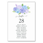 Hydrangea Blue and Light Lavender Wedding Kaart (Voorkant)