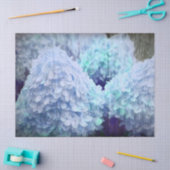 Hydrangea  Blue Blauwgroen Sketch Rustic Floral Tissuepapier (Craft)