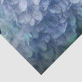 Hydrangea  Blue Blauwgroen Sketch Rustic Floral Tissuepapier (Detail)