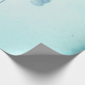 Hydrangea  Blue Floral Rustic Antiek Cadeaupapier (Hoek)