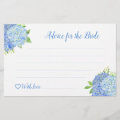 Hydrangea Blue Floral Vrijgezellenfeest Advice Kaa (Voorkant)