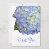 Hydrangea Blue Flower Bedankt bericht Kaart (Voorkant)