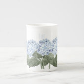 Hydrangea Blue Flower Bone China Tea Mok (Voorkant)