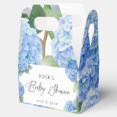 Hydrangea Blue Flowers Het is een Boy Baby shower Bedankdoosjes (Geopend)