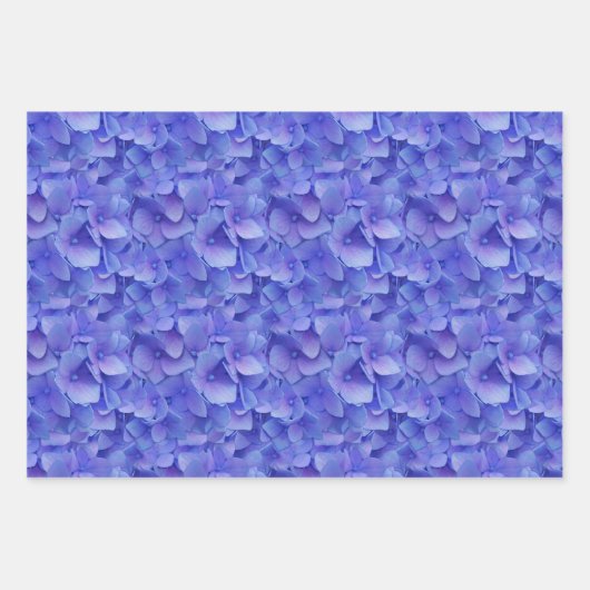 Hydrangea Blue Inpakpapier Vel (Voorkant 2)