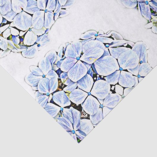 Hydrangea Blue Tissuepapier (Detail)