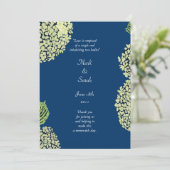 Hydrangea Blueberry Wedding Programme Programmakaart (Staand voorkant)