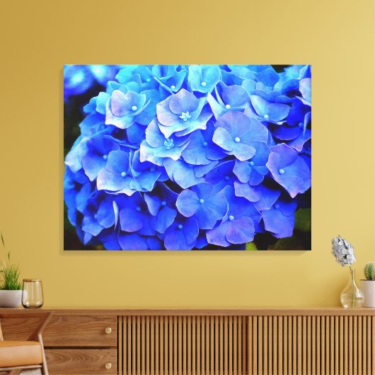 Hydrangea Blues Canvas Afdruk (Insitu (Woonkamer))