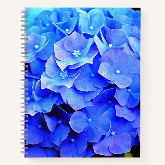 Hydrangea Blues Notitieboek (Voorkant)