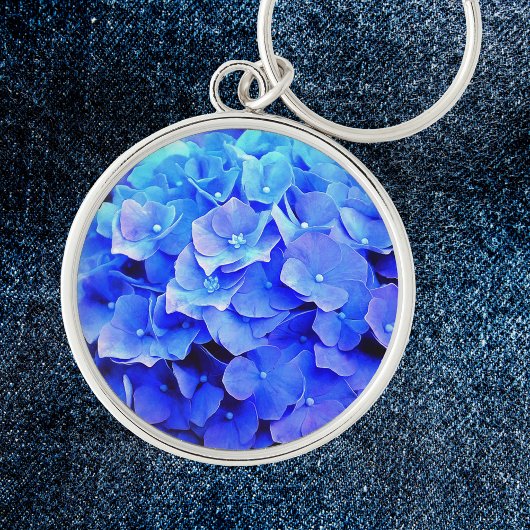 Hydrangea Blues Sleutelhanger