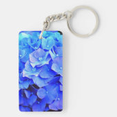 Hydrangea Blues Sleutelhanger (achterkant)